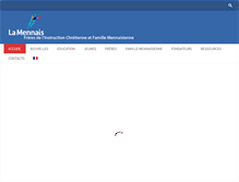 Tablet Screenshot of lamennais.org